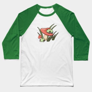 Froggies and Shrooms Baseball T-Shirt